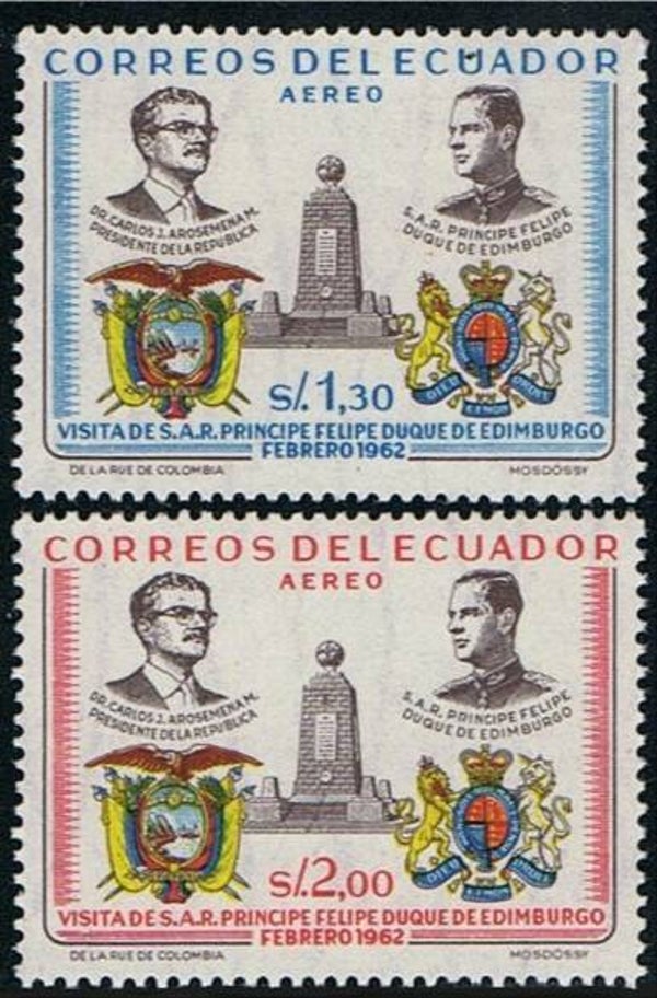 2103 Geodesy 1962 Ecuador Triangulation Equatorial Line Monument serie
