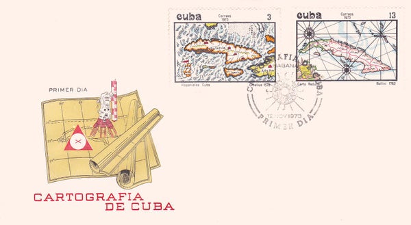 2103 Geodesy 1973 Cuba Cartography Maps FDC 1