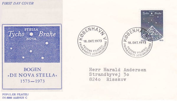 2103 Geodesy 1973 Denmark Astronomer Tycho Brahe (Den) FDC