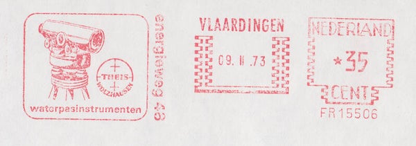 2103 Geodesy 1973 Netherlands Instrument maker Thies Leveling Device meter