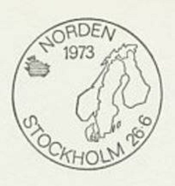 2103 Geodesy 1973 Sweden Cartography Maps postmark