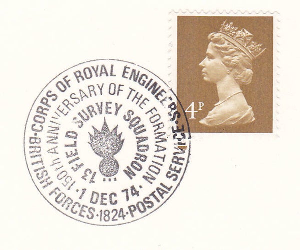 2103 Geodesy 1974 Great Britain 13 Field Survey Squadron postmark