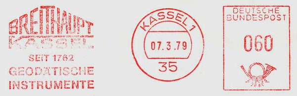 2103 Geodesy 1979 Germany Instrument maker Breithaupt meter