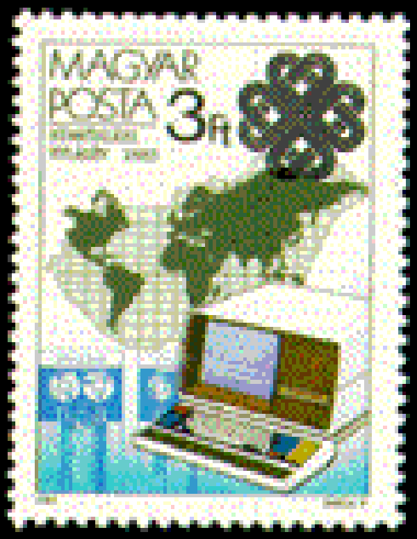 2103 Geodesy 1980 Hungary Cartography Maps GIS stamp