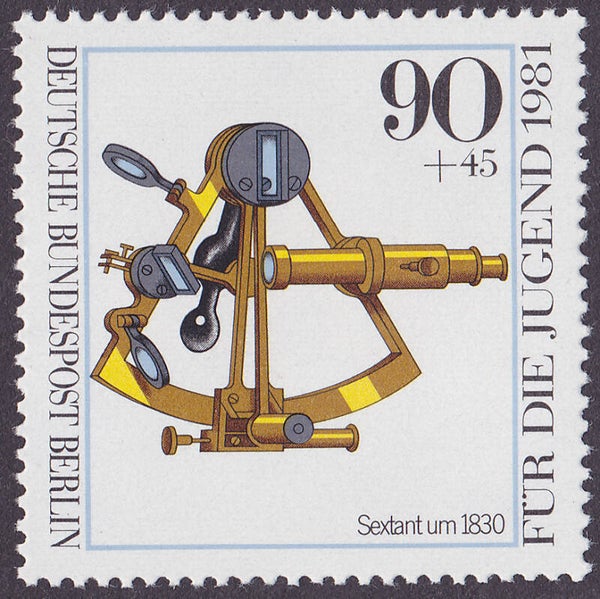 2103 Geodesy 1981 Germany Berlin Instrument Sextant stamp