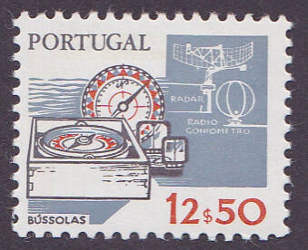 2103 Geodesy 1983 Portugal Instrument Boussole stamp