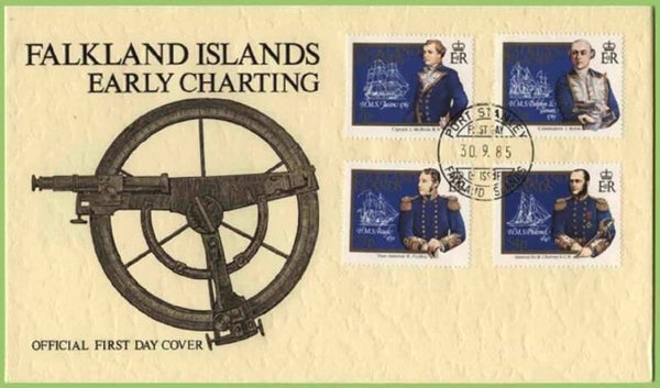 2103 Geodesy 1985 Falkland Islands Cartography Instrument FDC