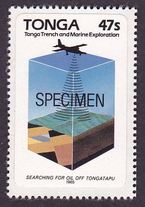 2103 Geodesy 1985 Tonga Survey Laser Altimetry LiDAR stamp specimen