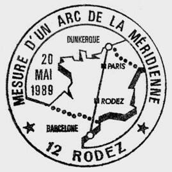 2103 Geodesy 1989 France Triangulation postmark