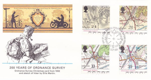 2103 Geodesy 1991 Great Britain Cartography  Maps Organisation Ordnance Survey FDC