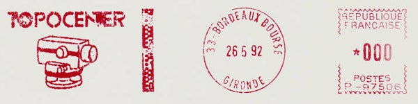 2103 Geodesy 1992 France Instrument maker Topocenter Leveling Device E-Staff meter