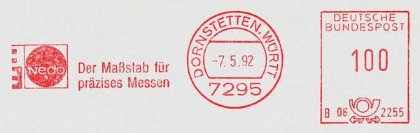 2103 Geodesy 1992 Germany Instrument maker Nedo E-Staff meter