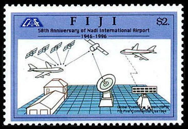 2103 Geodesy 1996 Fiji Satellite Survey GPS Navigation Principle stamp