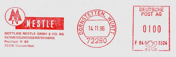 2103 Geodesy 1996 Germany Instrument maker Nestle meter