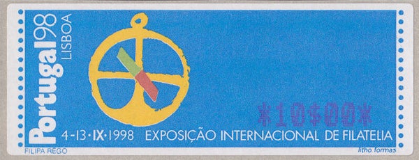 2103 Geodesy 1998 Portugal Instruments Astrolabium vending machine stamp