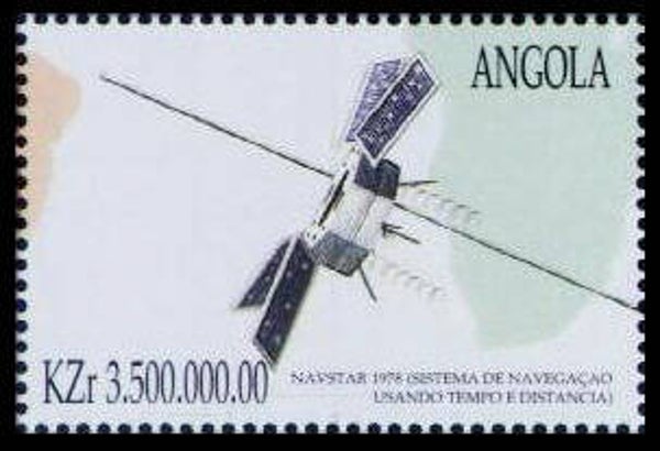 2103 Geodesy 1999 Angola Navstar GPS satellite stamp