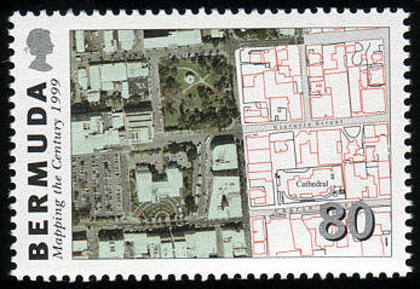 2103 Geodesy 1999 Bermuda Cartography Maps Photogrammetry stamp
