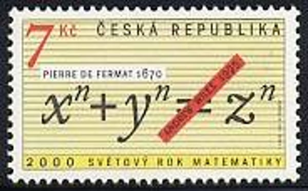2103 Geodesy 2000 Czech Republic Mathematician Pierre de Fermat stamp