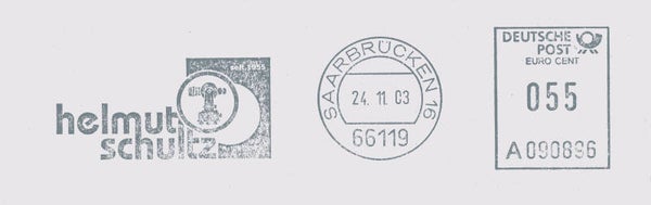 2103 Geodesy 2003 Germany Engineering Firm Helmut Schultz Saarbrücken meter