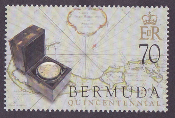 2103 Geodesy 2005 Bermuda Cartography Maps Instrument Boussole stamp
