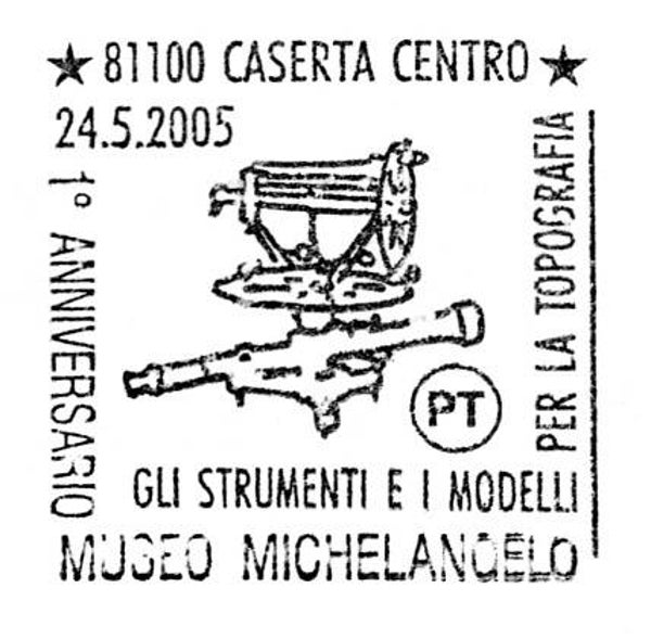 2103 Geodesy 2005 Italy Topography Instrument postmark
