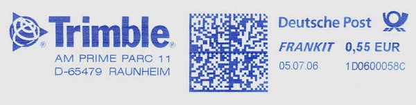 2103 Geodesy 2006 Germany Instrument maker Trimble meter