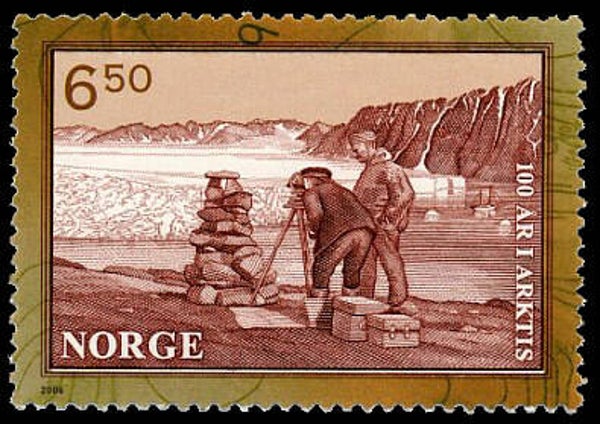 2103 Geodesy 2006 Norway Survey Instruments stamp