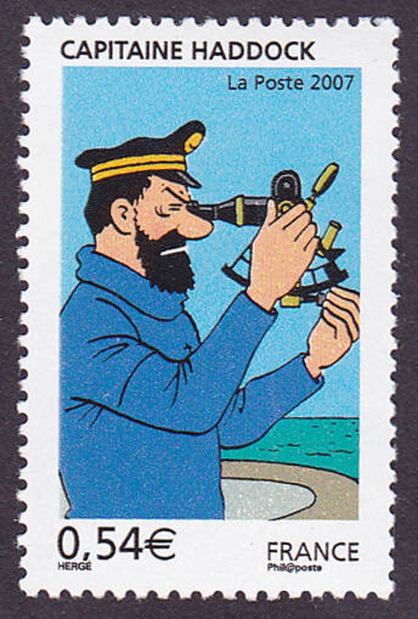 2103 Geodesy 2007 France Survey Instrument Sextant stamp