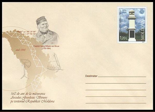 2103 Geodesy 2008 Moldova Triangulation Struve Meridian envelope