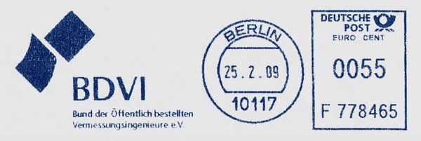 2103 Geodesy 2009 Germany Organisation BDVI Berlin meter