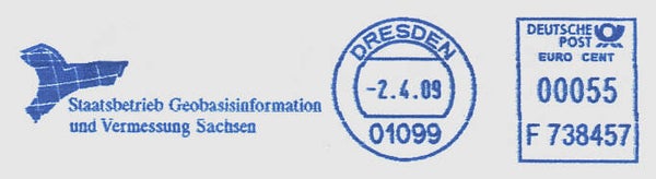 2103 Geodesy 2009 Germany Organisation Sachsen Landesvermessungsamt meter