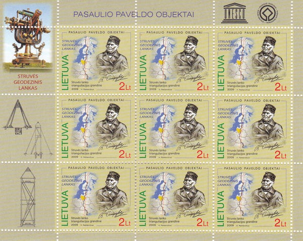 2103 Geodesy 2009 Lithuania Triangulation Struve Meridian sheet (1)