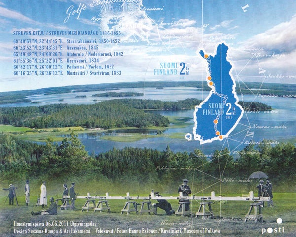 2103 Geodesy 2011 Finland Triangulation Struve Meridian block