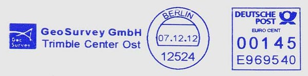 2103 Geodesy 2012 Germany Instrument maker Trimble meter