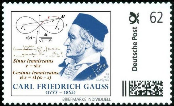 2103 Geodesy 2012 Germany Triangulation Mathematician Carl Friedrich Gauss (D) stamp