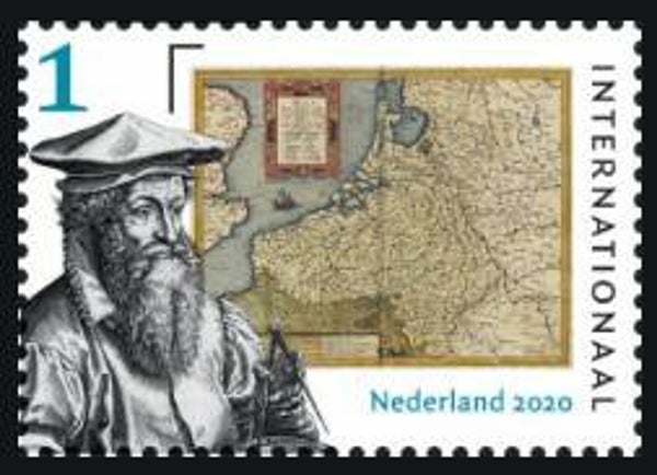 2103 Geodesy 2020 Netherlands Cartography Maps Mercator stamp