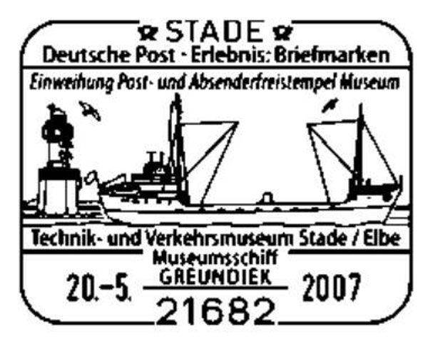 2103 Shipping 2007 Germany Freighter postmark 1