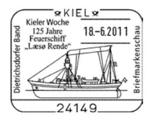 2103 Shipping 2011 Germany Lightship Læsø Rende (Den) postmark 1