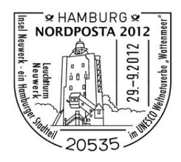 2103 UNESCO 2012 Germany Wadden sea postmark 1