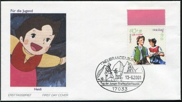 2103 cartoons comics BD 2001 Germany Heidi FDC 1