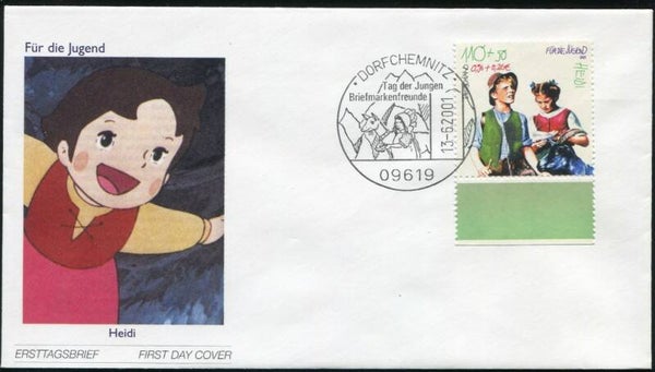 2103 cartoons comics BD 2001 Germany Heidi FDC 2