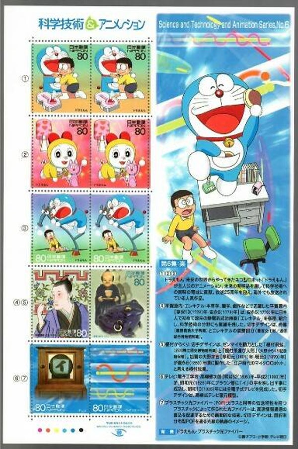 2103 cartoons comics BD 2004 Japan Doraemon sheet 1