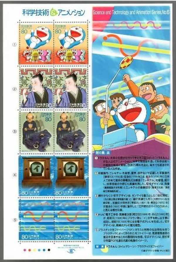 2103 cartoons comics BD 2004 Japan Doraemon sheet 2