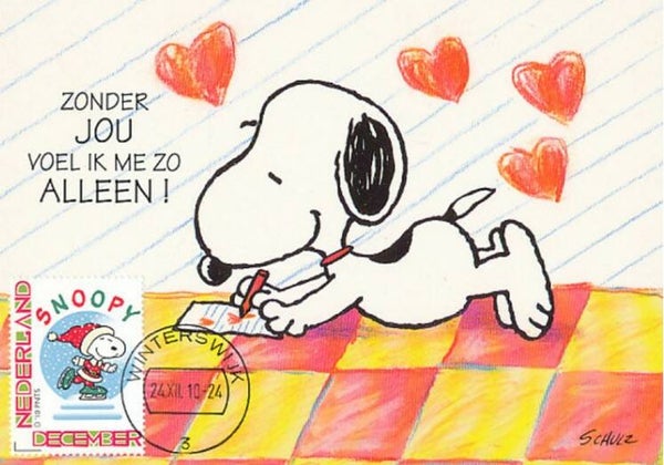 2103 cartoons comics BD 2010 Netherlands Snoopy maximum card 2