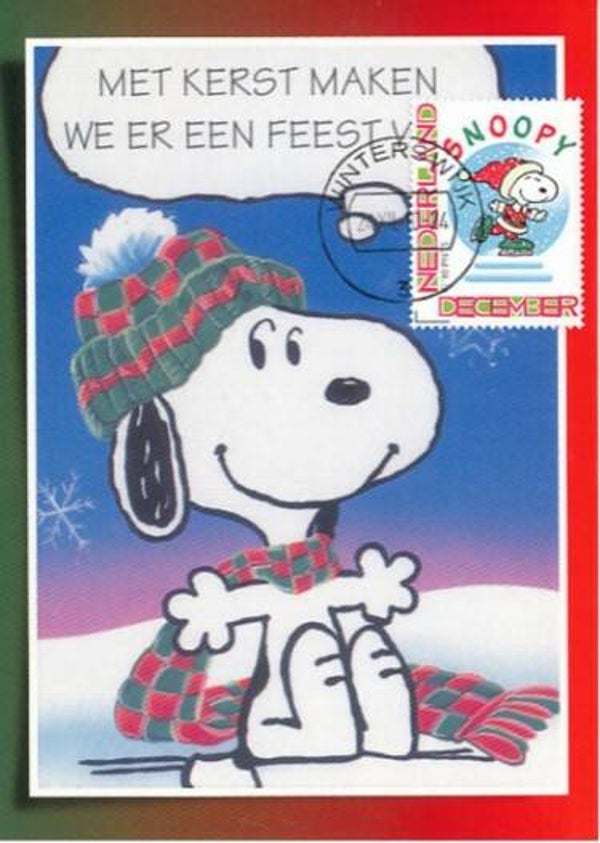 2103 cartoons comics BD 2010 Netherlands Snoopy maximum card 3