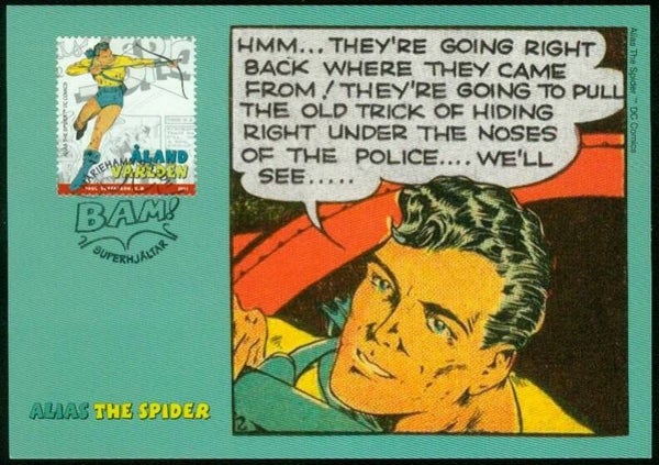 2103 cartoons comics BD 2011 Aland DC-comics Alias The Spider maximum card 1