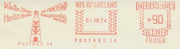Lighthouses 1974 Netherlands meter