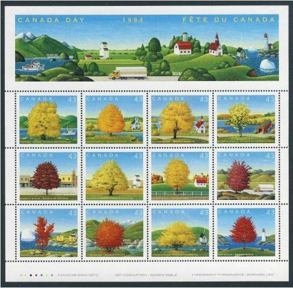 Lighthouses 1994 Canada sheet