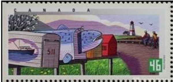 Lighthouses 2000 Canada block of 4