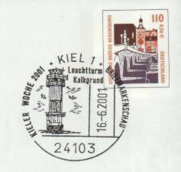 Lighthouses 2001 Germany postmark
